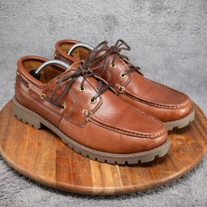 Samuel Windsor BV239 Prestige Boat Shoe Men's US Size 11 Brown Lace Up